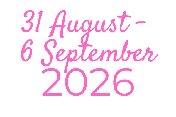 31 August - 6 September 2026