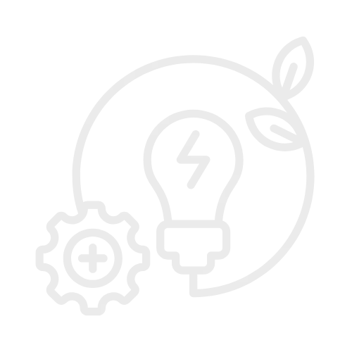 Outsmart icon with light bulb, gear on the left, and leaf on the top right symbolizing smart solutions for FlexPak machine production pain points