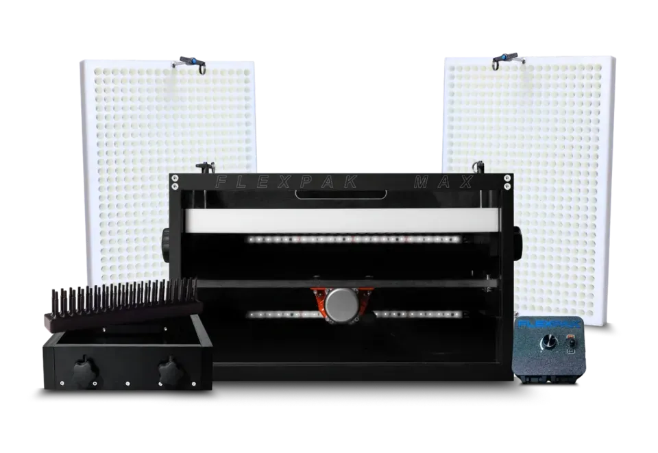 FlexPak Premium Pre-Roll Machine Package – Includes Cone Filling Machine, Setup Box, Joint Closer, Two Cone Plates, and Motor Controller for High-Efficiency Cannabis and CBD Production