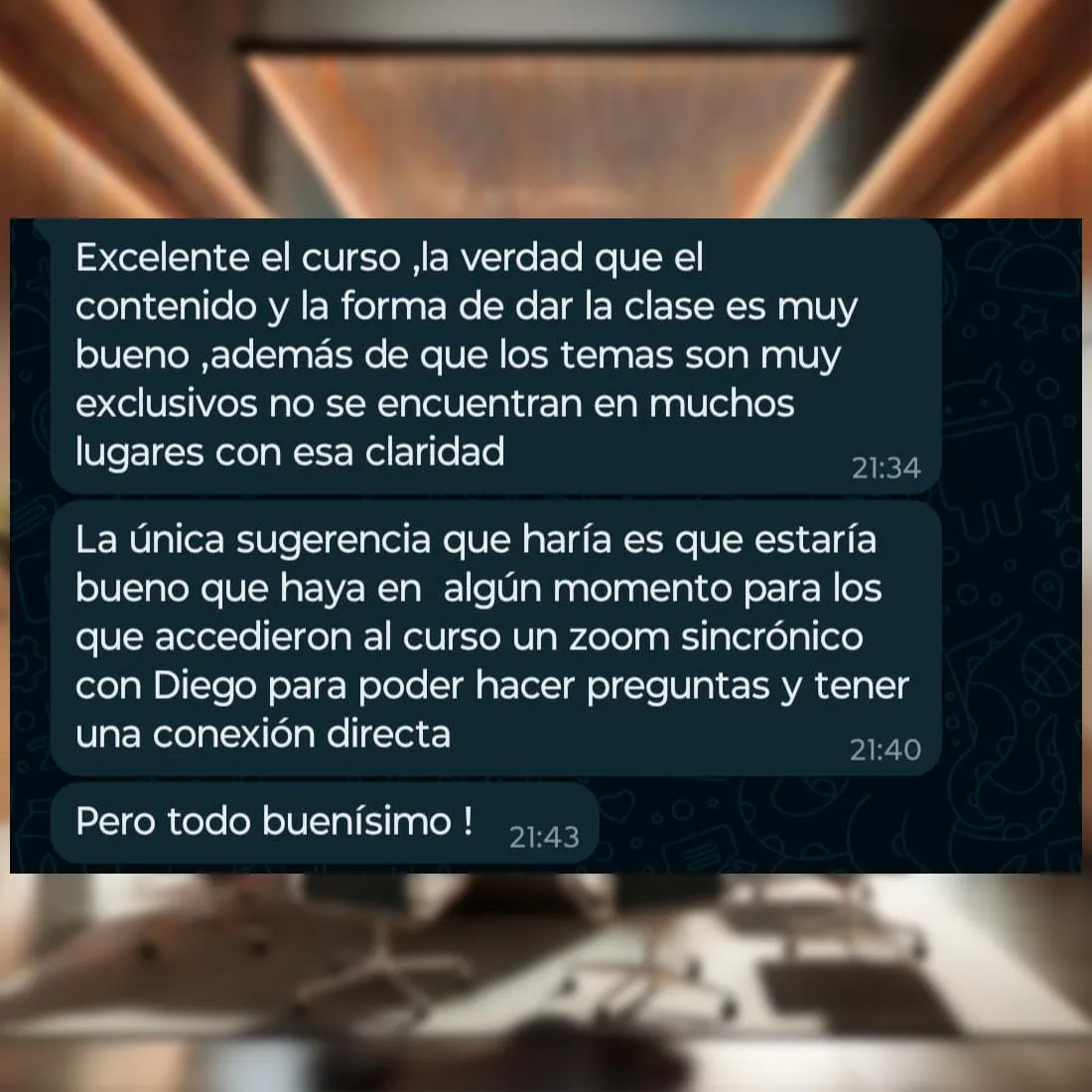 Testimonio 3 de Economia etica para empresarios