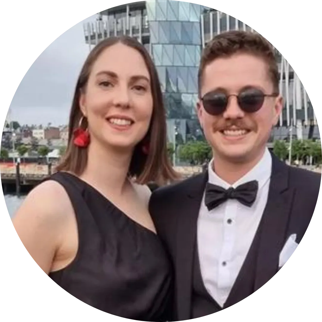 Dan and Claudia Wood, Stress Free Tradie event attendees sharing their story