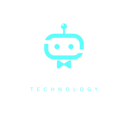 Brand Logo Robot wearing a bowtie