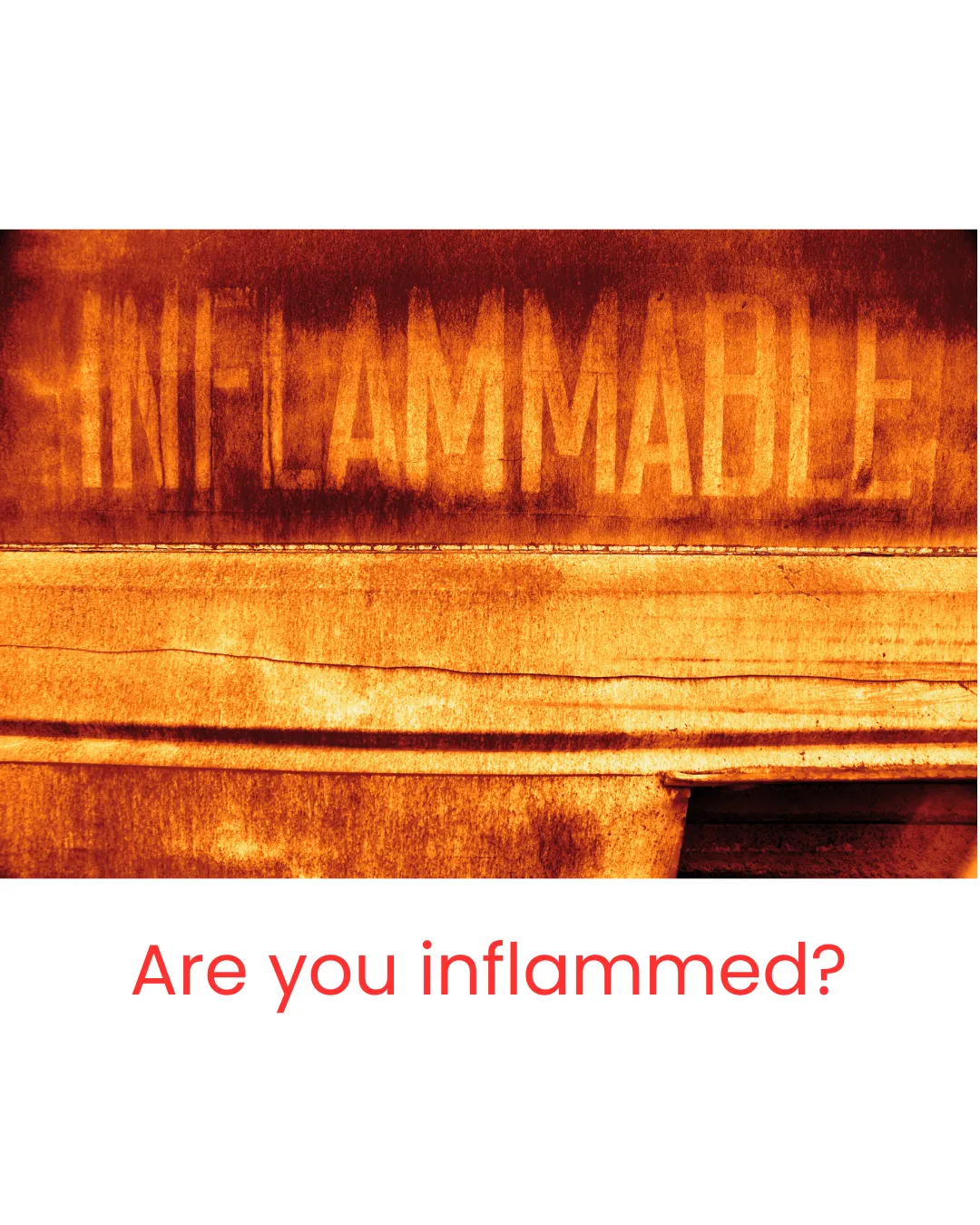 picture of flames spelling "inflammation"