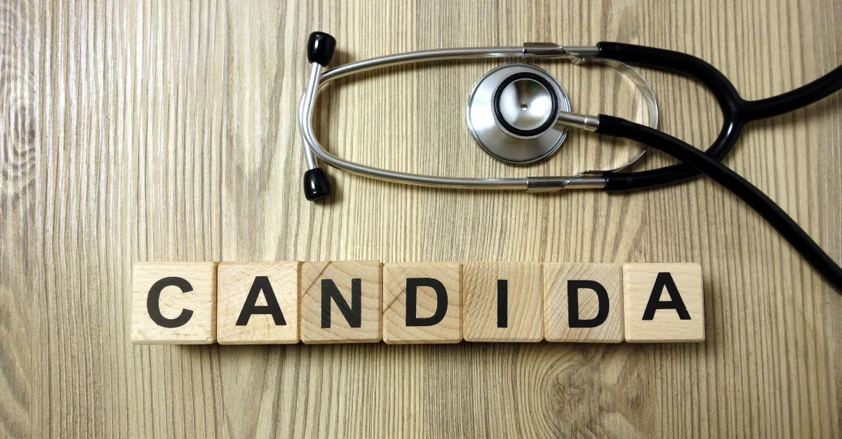 candida in scrable tiles