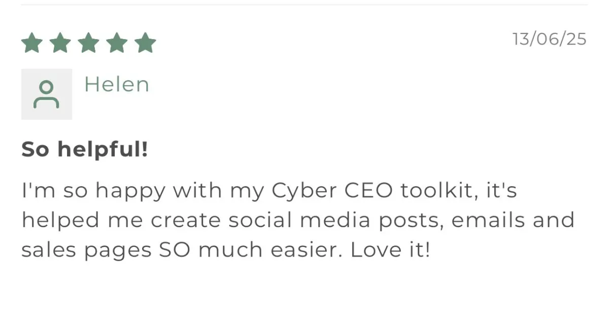 online income digital product testimonial