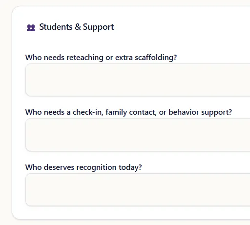 People and Support