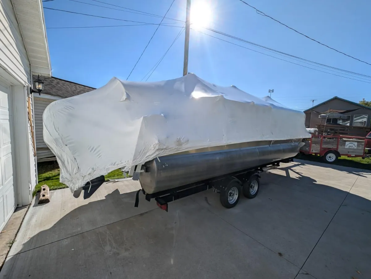 Shrink-Wrapping Boat Prudenville