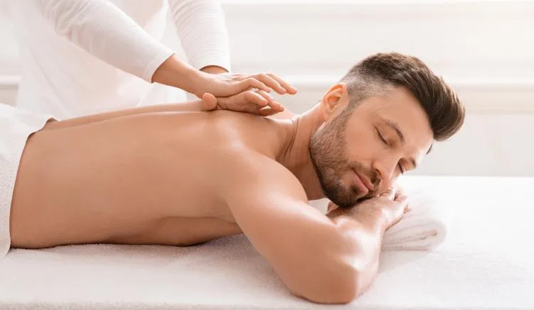 Client receiving full body massage at K Spa Bellevue