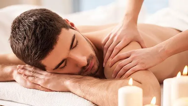 Client enjoying scalp and neck massage at K Spa Bellevue