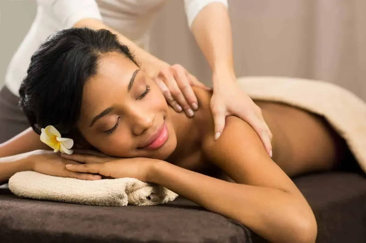 Peaceful stress relief massage session in Bellevue