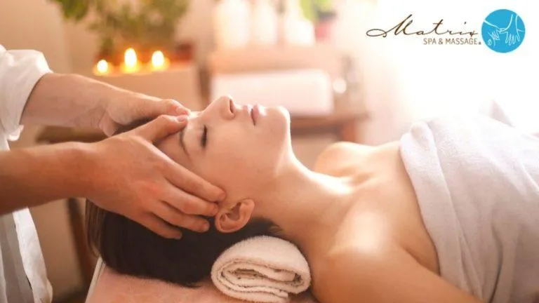 Calm treatment room for stress and migraine recovery