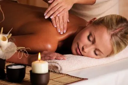 Client enjoying a calming relaxation massage at K Spa Bellevue