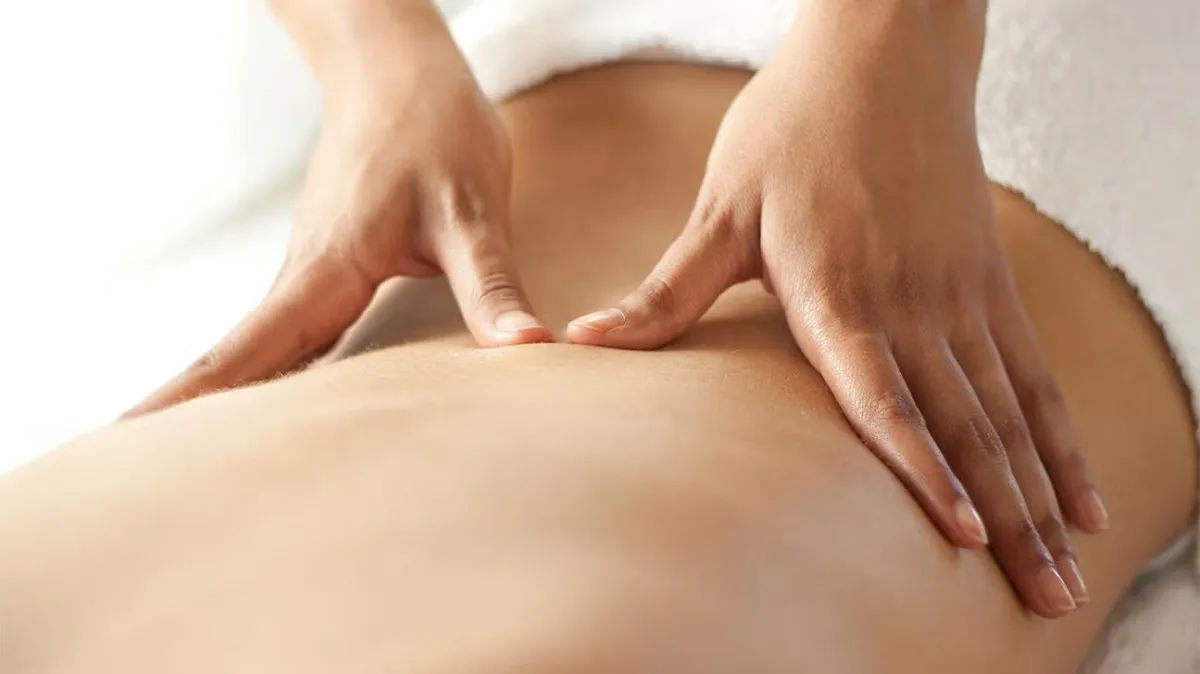 Trigger point massage for lower back stiffness
