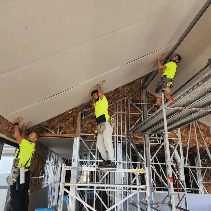 Professional gib fixing installation for residential new build in Auckland