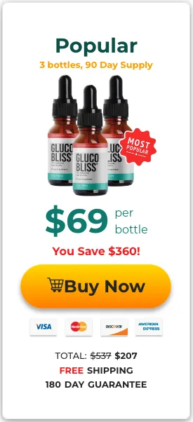 GlucoBliss 3 Bottle