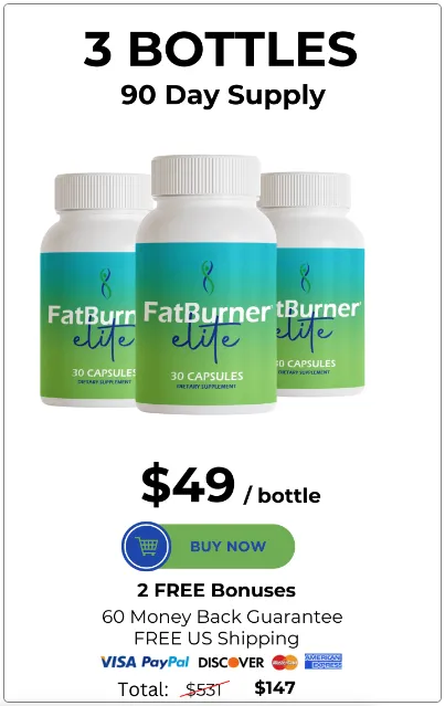 FatBurner Elite 3 Bottle