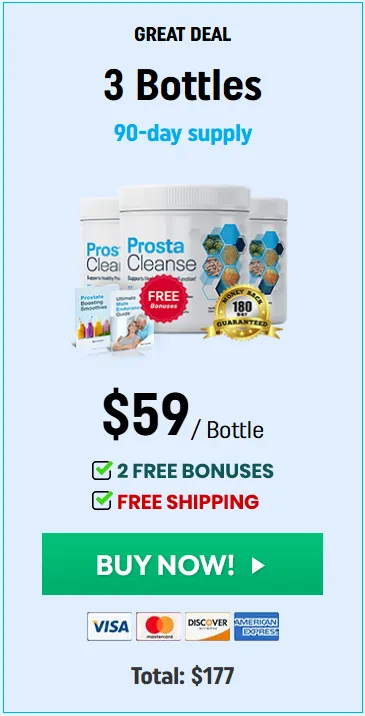 Order ProstaCleanse 3 Bottle