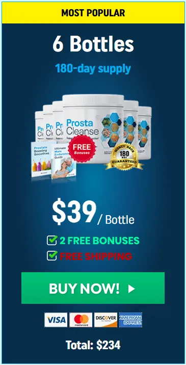 Order ProstaCleanse 6 Bottle