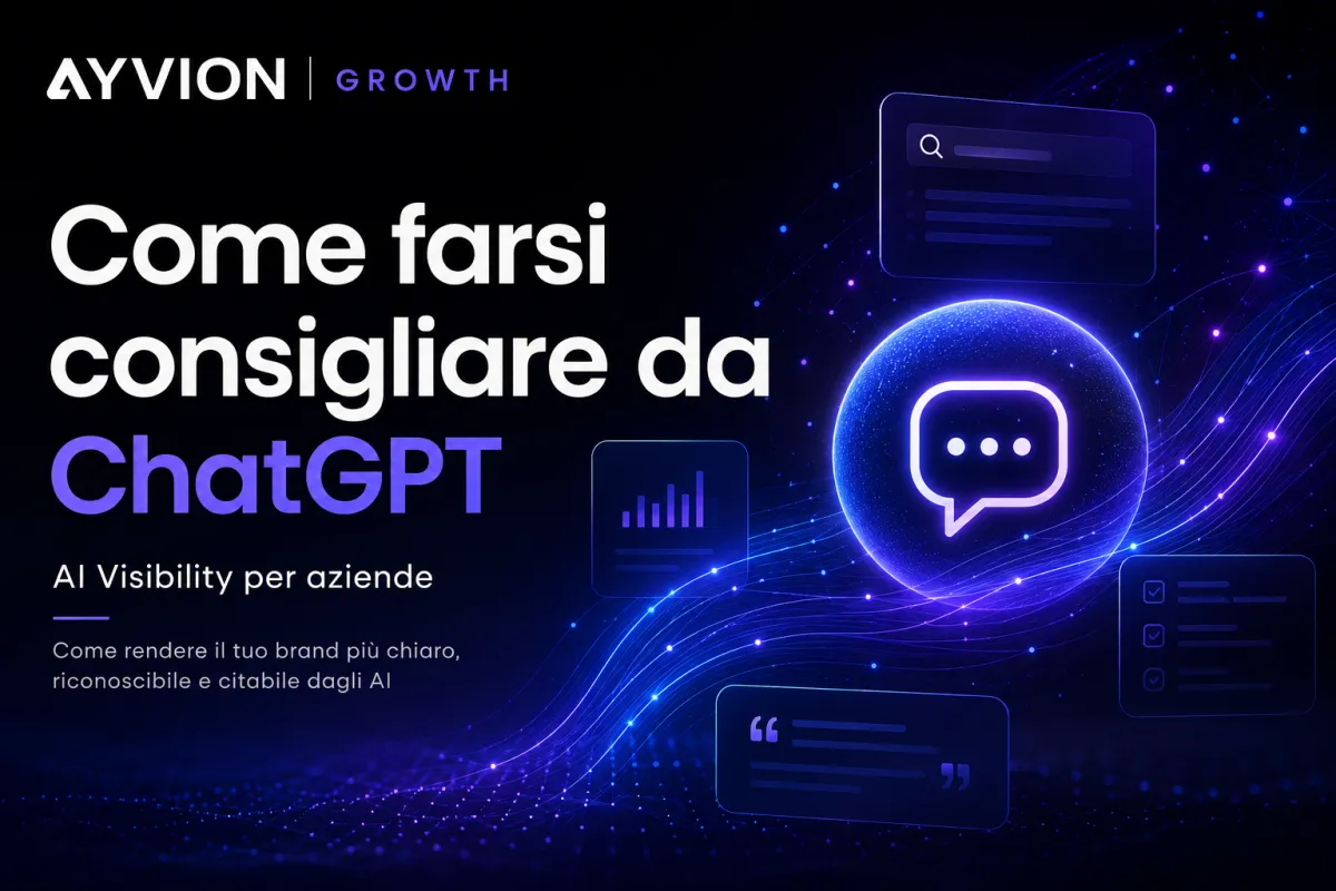 Come farsi consigliare da ChatGPT: cosa può fare un’azienda