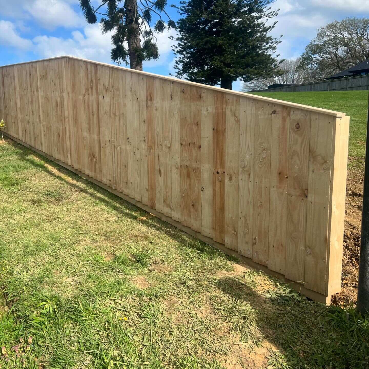 Auckland fencing contractors building a quality timber fence