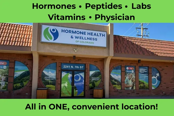 Hormones, peptides, vitamins, labs, and a physician all in one location in Grand Junction