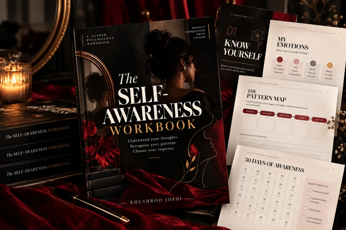 The Self-Awareness Workbook 3D Luxury Mockup