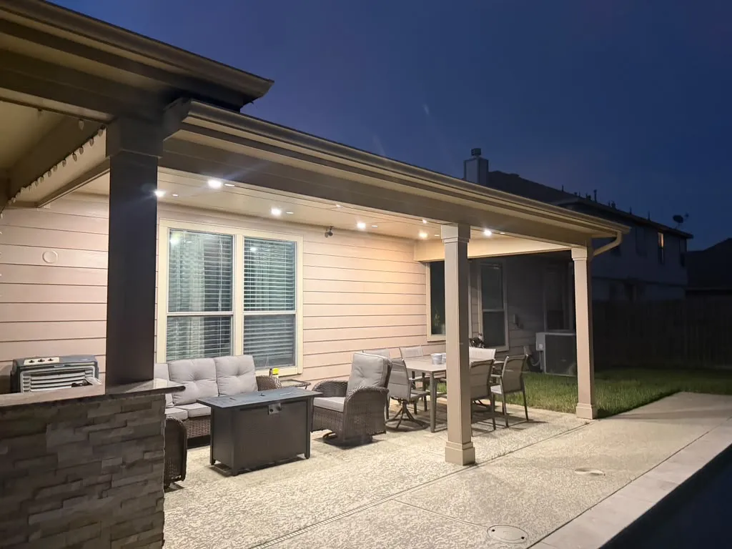 Outdoor patio installation by A-Plus Outdoor Solutions