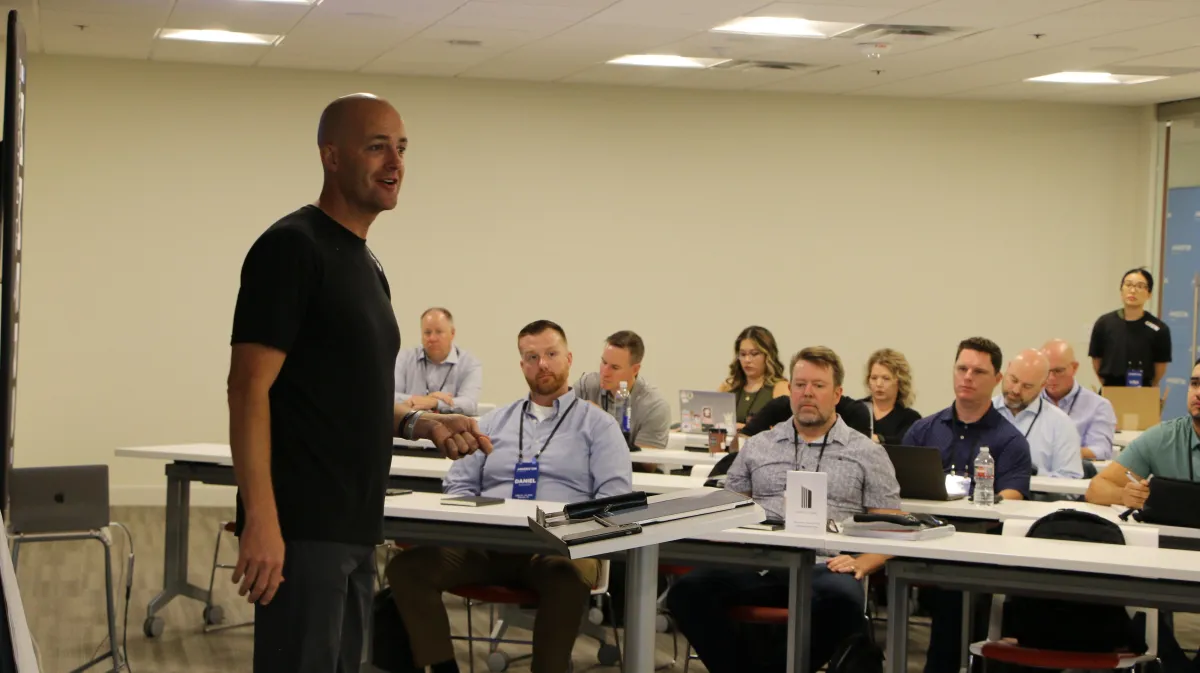 VestRight Logo with Real Estate team in the background