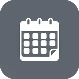 Calendar icon representing scheduling