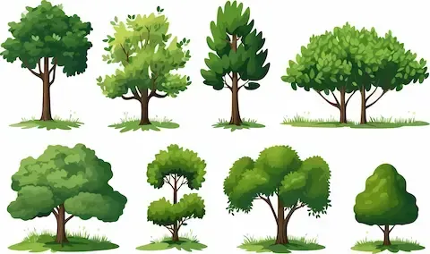 Subtropical tree varieties used in pruning and care guides by Chalmette Tree Service.