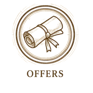 icons representing steps in the client system: scroll