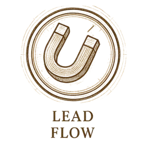 icons representing steps in the client system: magnet