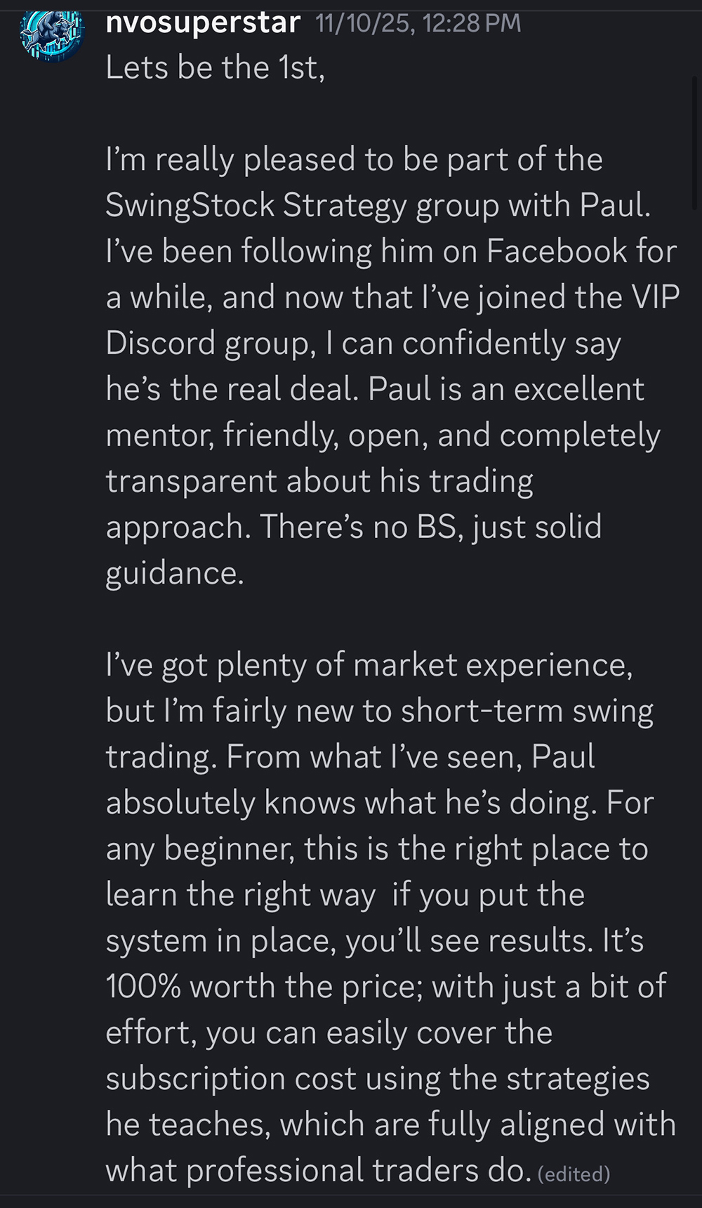 Paul-Hovan-Testimonial-2-Swing-Stock-Strategy-Group