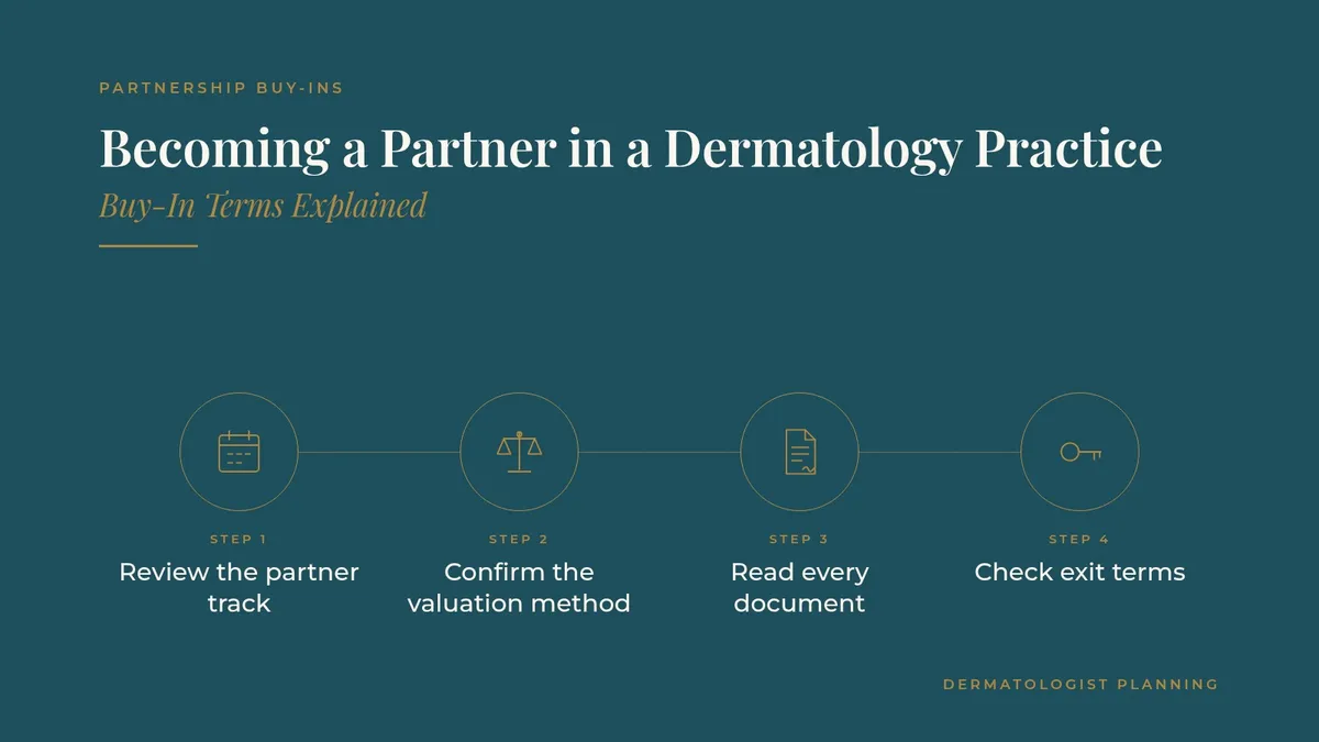 Becoming a Partner in a Dermatology Practice: Buy-In Terms Explained
