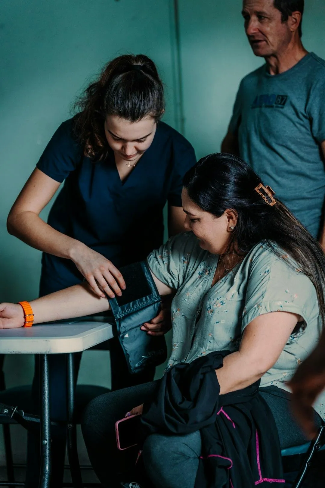 blood pressure being taken