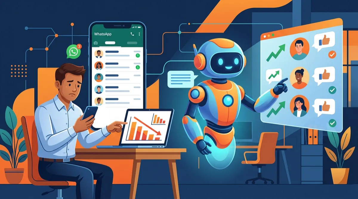 WhatsApp leads going cold and AI follow-up sequence reactivating them for Indian businesses