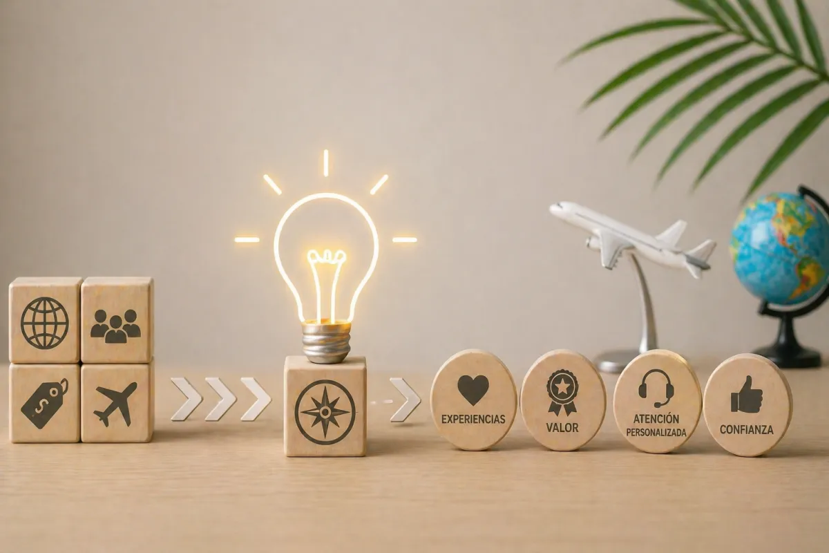 Construir una propuesta diferente en una agencia de viajes