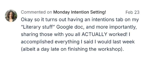 Testimonial Screenshot
