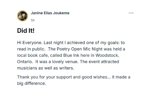 Testimonial Screenshot