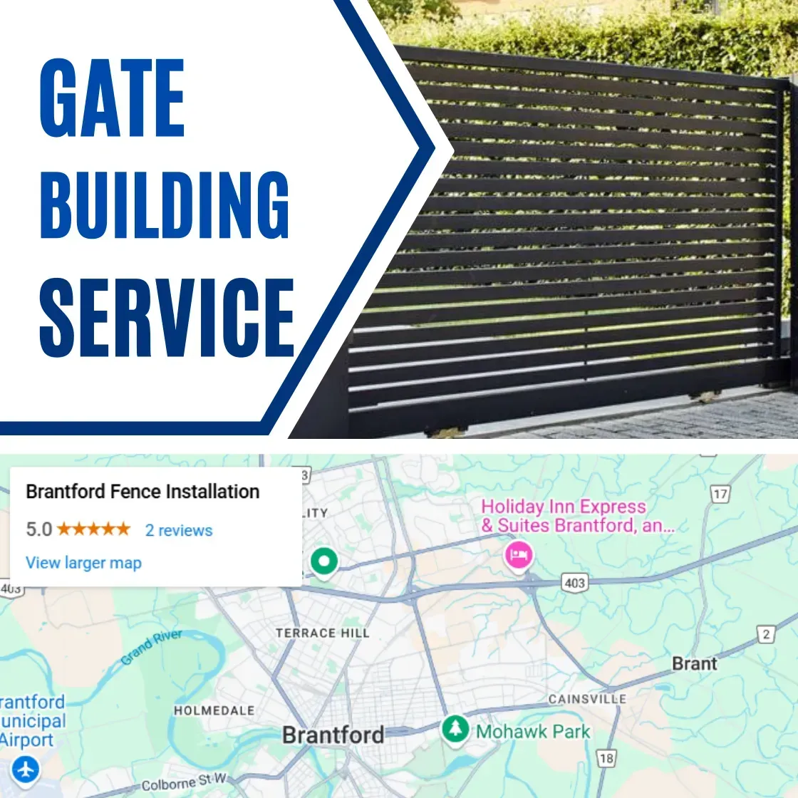 Affordable gate building Brantford Ontario