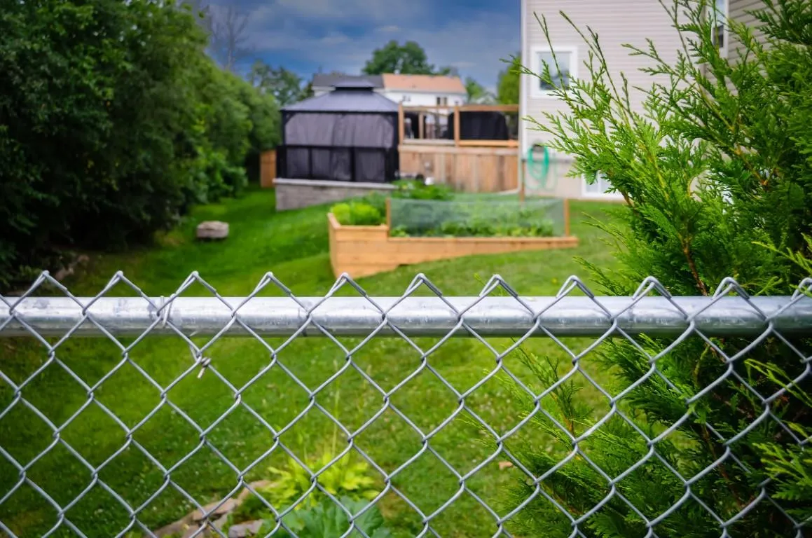 Chain link fence, Brantford ON