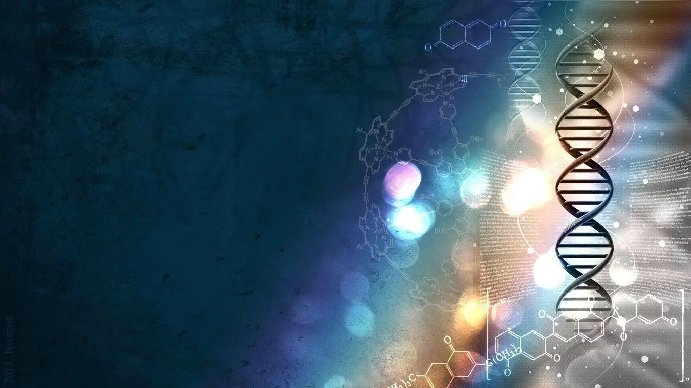 Dark DNA helix background