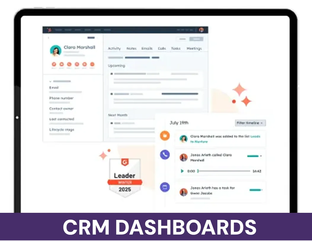 CRM Dashboad Ardet GSI System