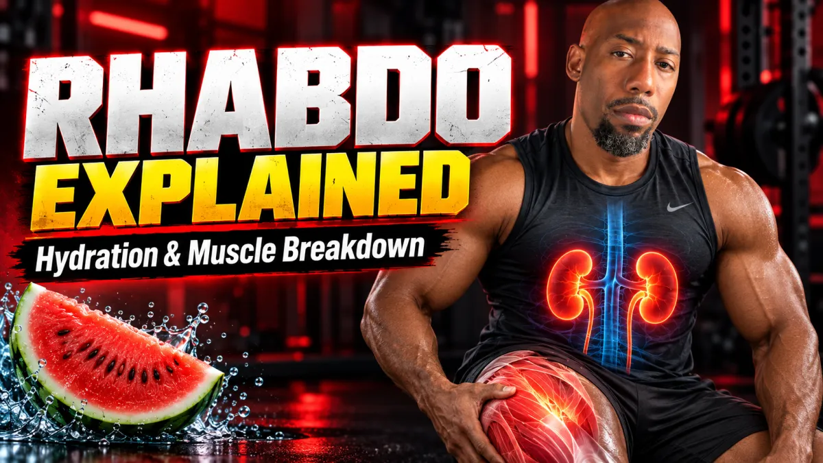 Mark Samuels explaining rhabdomyolysis, hydration, muscle breakdown and kidney stress