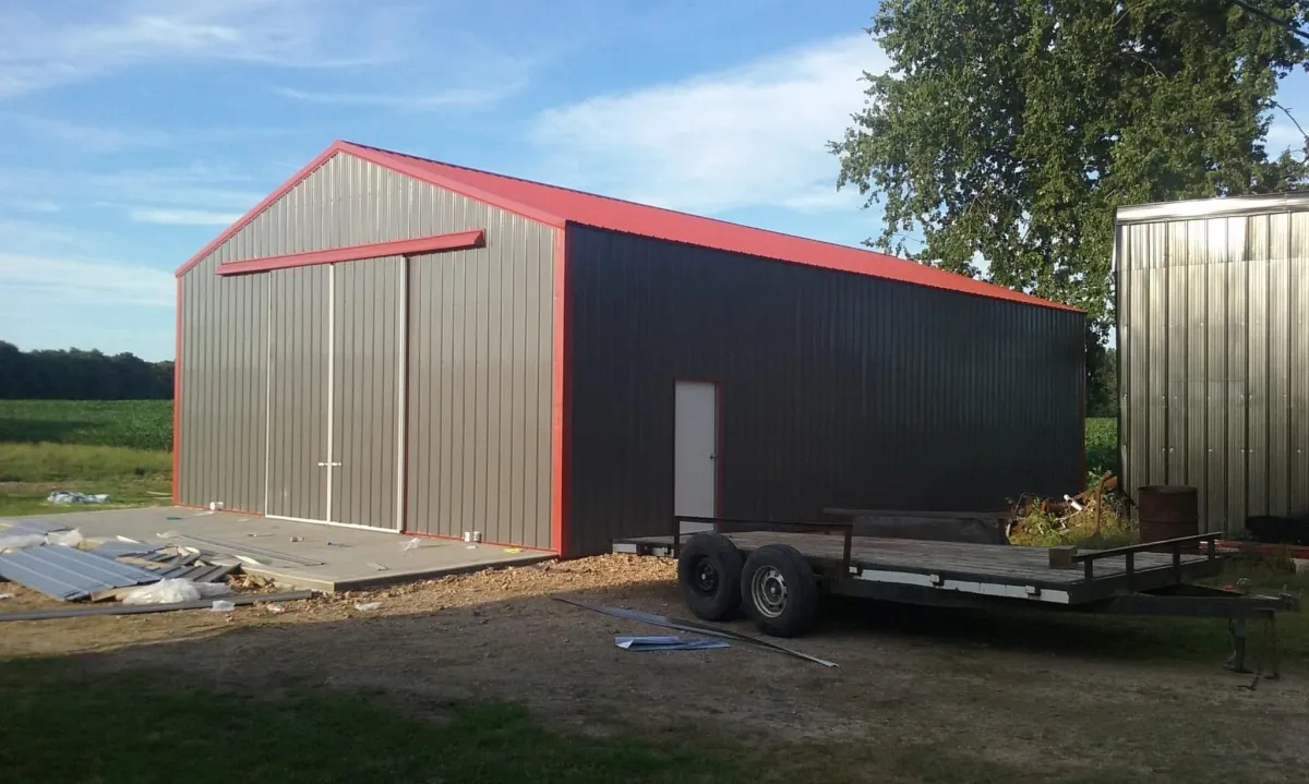 pole barn constructed