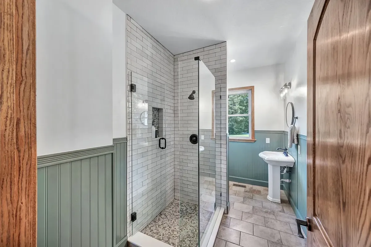remodeled bathroom shower