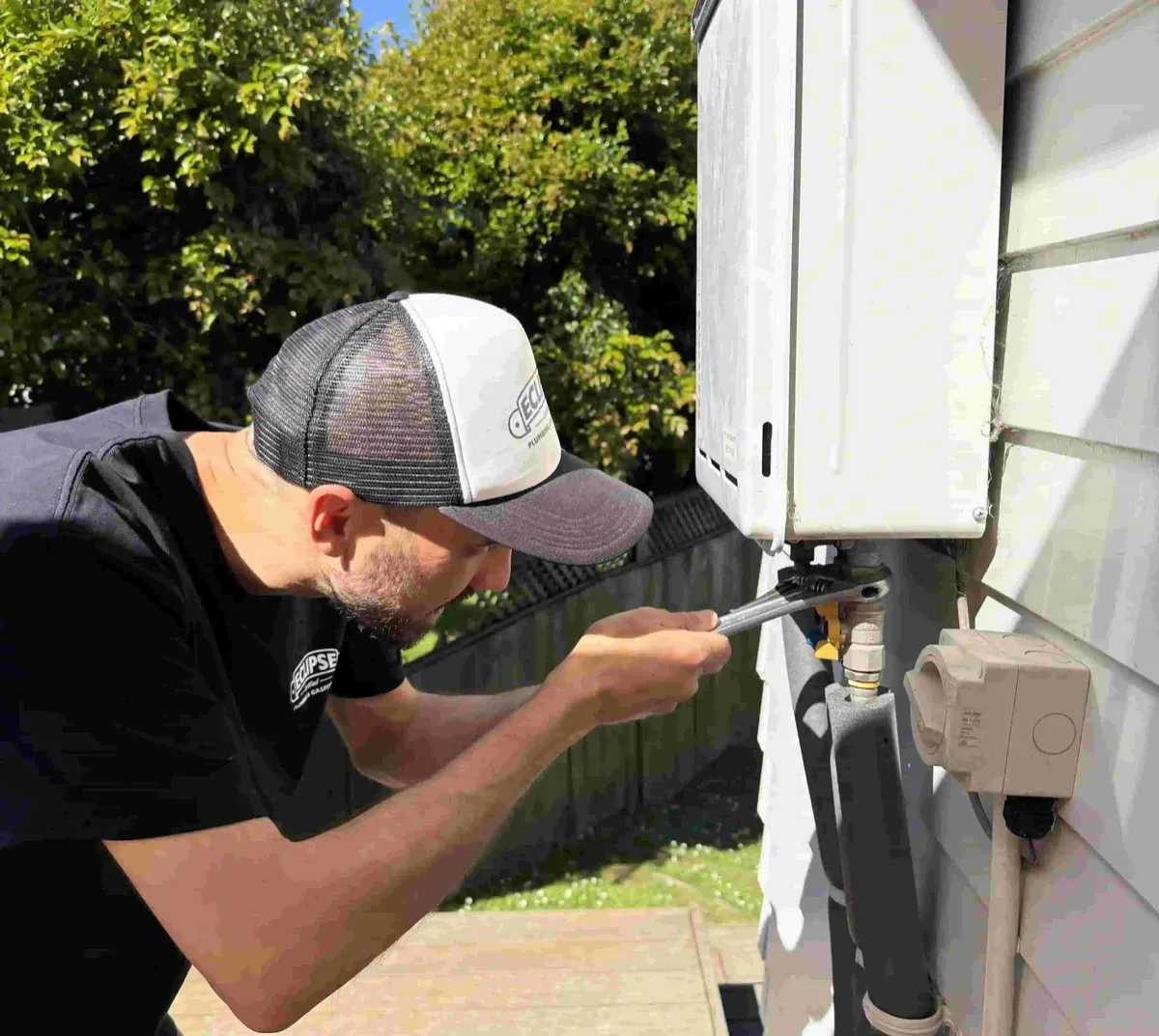 Jake Rafi, licensed Plumber at Eclipse Plumbing & Gasfitting, providing Gasfitting and LPG in Birkdale