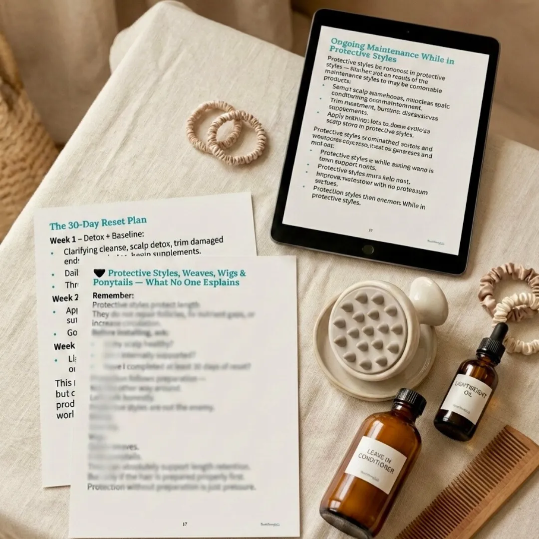 Hair Growth Clarity Guide digital mockup