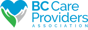 BC Care Providers Association logo in blue and green.
