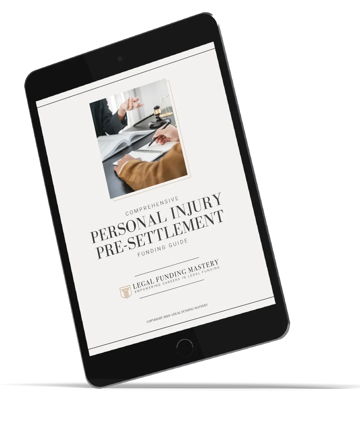 Compreensive Personal Injury Pre-Settlement Funding Guide eBook by Legal Funding Mastery on iPad